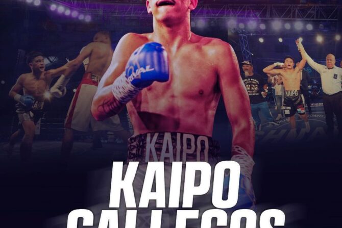 Kaipo Gallegos debuta en Estados Unidos este próximo 30 de marzo en mega velada en Las Vegas